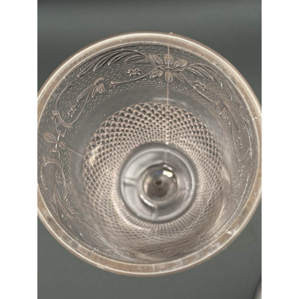 Lot 2 Vtg 6 3/4" Tiara Pink Glass Sandwich Iced Tea Goblets By Indiana Glass GUC - Picture 3 of 7